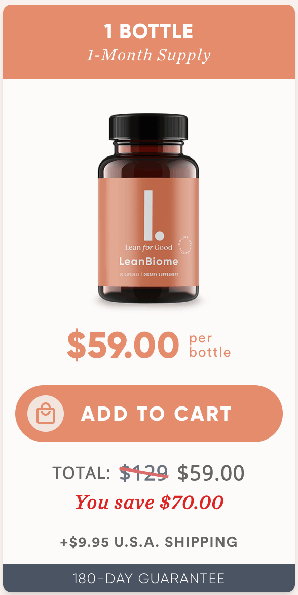 leanbiome-$59-per-bottle